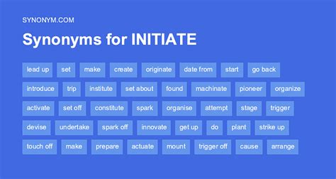 initiated synonym|other word for initiate.